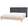 Beliani - IZERNORE - Bed - Donkergrijs - 180 X 200 Cm - Stof -Meubels Voor Thuis 11045138