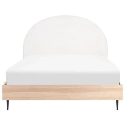 Beliani - MILLAY - Bed - Wit - 160 X 200 Cm - Stof -Meubels Voor Thuis 11045308