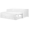 Beliani - CAHORS - Onderschuifbed - Wit - 90 X 200 Cm - Rubberhout 1 Beliani - CAHORS - Onderschuifbed - Wit - 90 X 200 Cm - Rubberhout -Meubels Voor Thuis 11047765