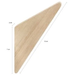 QUVIO Wandhaakje Driehoek - Hout - Set Van 6 -Meubels Voor Thuis 11048010