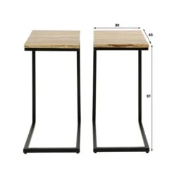 AnLi Style Bed Tafeltje XS Edge Set|2 -Meubels Voor Thuis 11059619