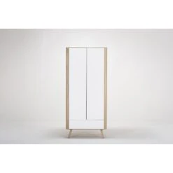 Gazzda Ena Wardrobe Houten Garderobekast Whitewash - 90 X 200 Cm -Meubels Voor Thuis 11063845