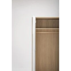 Gazzda Ena Wardrobe Houten Garderobekast Whitewash - 90 X 200 Cm -Meubels Voor Thuis 11063853