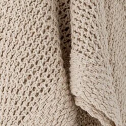 Bloomingville Lucille Plaid - 150 X 125 Cm - Naturel -Meubels Voor Thuis 11065764