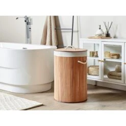 Beliani - SANNAR - Mand - Lichte Houtkleur - Bamboehout -Meubels Voor Thuis 11068956