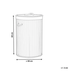 Beliani - SANNAR - Mand - Lichte Houtkleur - Bamboehout -Meubels Voor Thuis 11068973