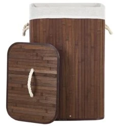 Beliani - KOMARI - Mand - Donkere Houtkleur - Bamboehout -Meubels Voor Thuis 11069026