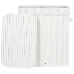 Beliani - KALTHOTA - Mand - Wit - Bamboehout -Meubels Voor Thuis 11069041