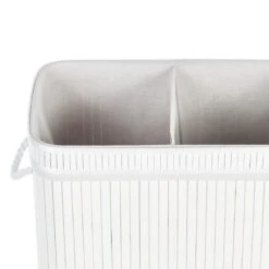 Beliani - KALTHOTA - Mand - Wit - Bamboehout -Meubels Voor Thuis 11069047