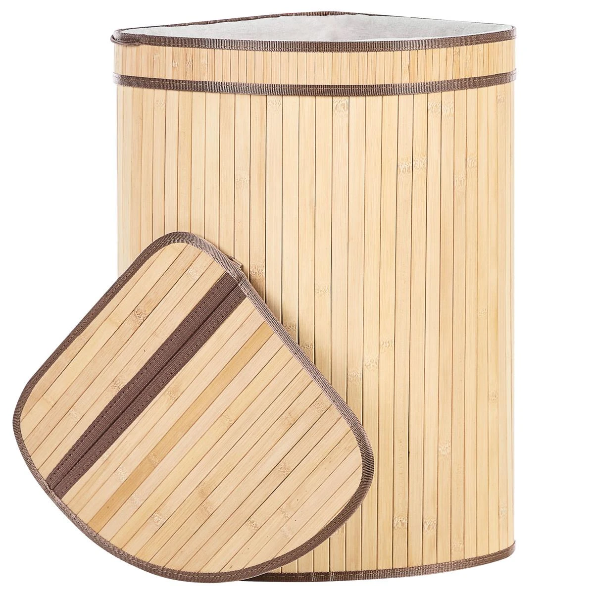 Beliani - BADULLA - Mand - Lichte Houtkleur - Bamboehout 8 Beliani - BADULLA - Mand - Lichte Houtkleur - Bamboehout - Afbeelding 6