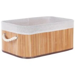 Beliani - TALPE - Manden Set Van 5 - Lichte Houtkleur - Bamboehout -Meubels Voor Thuis 11069126