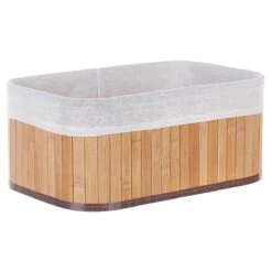 Beliani - TALPE - Manden Set Van 5 - Lichte Houtkleur - Bamboehout -Meubels Voor Thuis 11069130