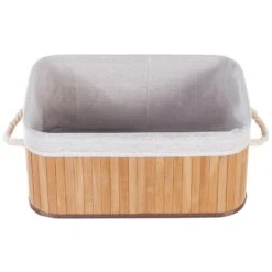 Beliani - TALPE - Manden Set Van 5 - Lichte Houtkleur - Bamboehout -Meubels Voor Thuis 11069138