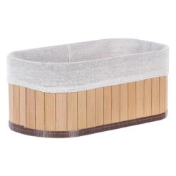 Beliani - TALPE - Manden Set Van 5 - Lichte Houtkleur - Bamboehout -Meubels Voor Thuis 11069163