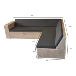 Wood4you - Loungeset 1 Steigerhout 250x200 Cm - GL-vorm- Incl Kussens 12 Wood4you - Loungeset 1 Steigerhout 250x200 Cm - GL-vorm- Incl Kussens -Meubels Voor Thuis 11070940