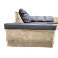 Wood4you - Loungeset 7 Steigerhout 240x200 Cm - Incl Kussens (GL-vorm) -Meubels Voor Thuis 11070961