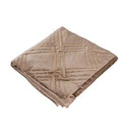 PTMD Verine Dekbedovertrek - 240x220x2 Cm - Fluweel - Bruin