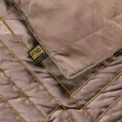 PTMD Verine Dekbedovertrek - 240x220x2 Cm - Fluweel - Bruin -Meubels Voor Thuis 11071639