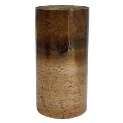 PTMD Hurricane Windlicht - H30 X Ø15 Cm - Glas - Bruin