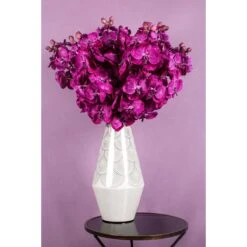 PTMD Orchidee Kunstbloem - 78 X 17 X 79 Cm - Kunststof - Paars -Meubels Voor Thuis 11071941