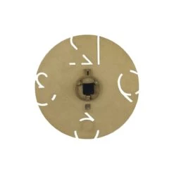 PTMD Zafrina Klok - 56x2x56 Cm - Aluminium - Messing 7 PTMD Zafrina Klok - 56x2x56 Cm - Aluminium - Messing -Meubels Voor Thuis 11072155