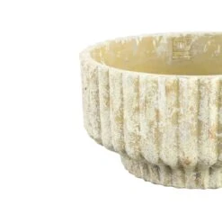 PTMD Gabriel Bloempot - 30x30x15 Cm - Cement - Creme -Meubels Voor Thuis 11072499