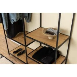 Lisomme Vic Houten Kledingrek Naturel - 121 X 174 Cm -Meubels Voor Thuis 11074146