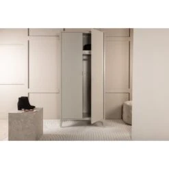 Nest Living Raf Metalen Kledingkast Beige - 183 X 85 Cm -Meubels Voor Thuis 11081472