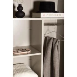 Nest Living Raf Metalen Kledingkast Beige - 183 X 85 Cm -Meubels Voor Thuis 11081673