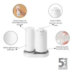 Brabantia SinkStyle Zeepdispenser Set - Mineral Fresh White 15 Brabantia SinkStyle Zeepdispenser Set - Mineral Fresh White -Meubels Voor Thuis 11084124