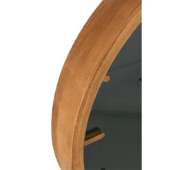 J-Line Rond Klok - Hout| Glas - Bruin| Zwart - Ø 40 Cm -Meubels Voor Thuis 11093959
