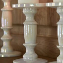 Riviera Maison Kaarsenhouder Wit, Kandelaar - RM Brighton S -Meubels Voor Thuis 11104641