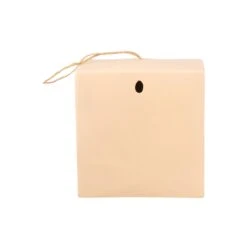 Present Time - Vogelhuisje Vierkant - Bruin - Ø4,5cm -Meubels Voor Thuis 11107693