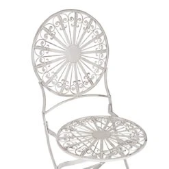 Beliani - SCAFA - Bistro Set - Wit - IJzer 20 Beliani - SCAFA - Bistro Set - Wit - IJzer -Meubels Voor Thuis 11108279