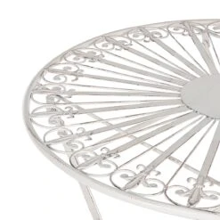 Beliani - SCAFA - Bistro Set - Wit - IJzer 21 Beliani - SCAFA - Bistro Set - Wit - IJzer -Meubels Voor Thuis 11108284