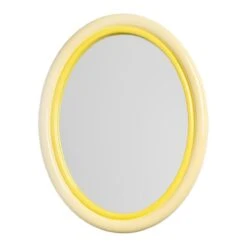 &k Amsterdam Sleek Spiegel Ovaal - Geel