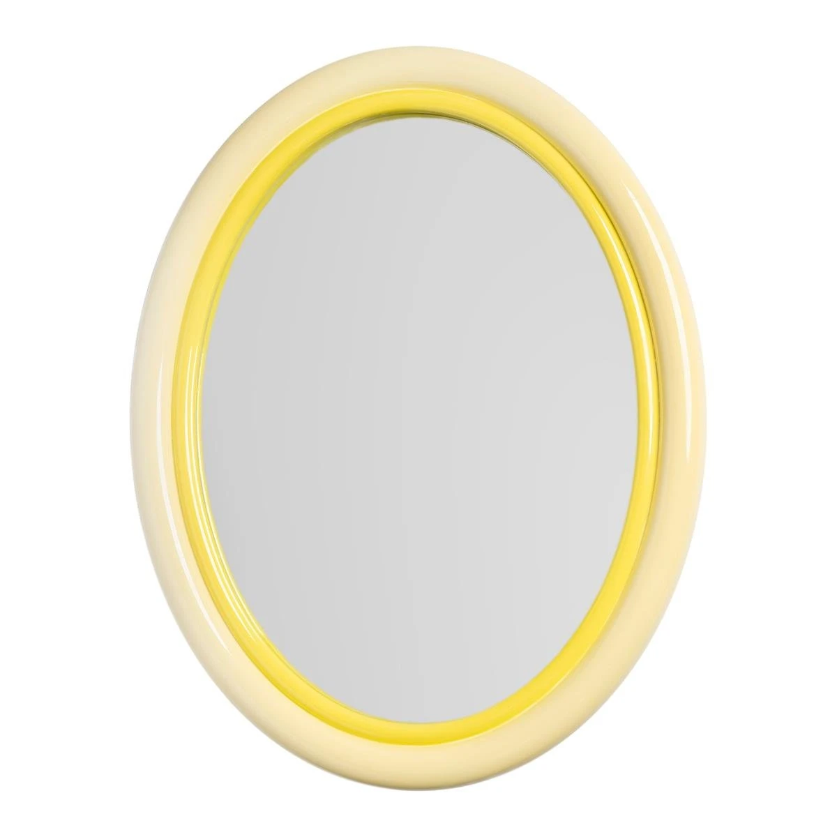 &k Amsterdam Sleek Spiegel Ovaal - Geel 3 &k Amsterdam Sleek Spiegel Ovaal - Geel