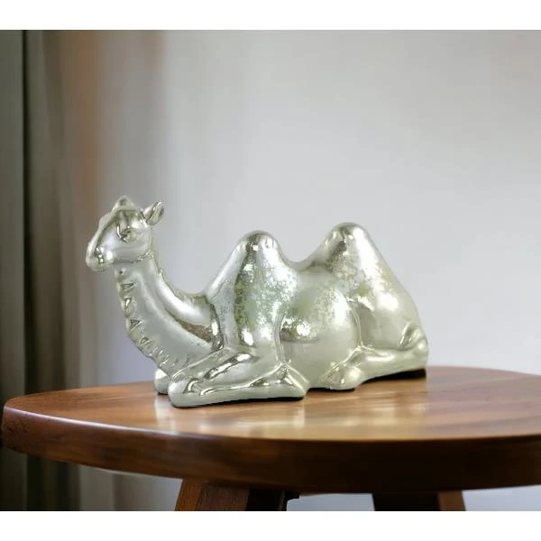 PTMD Decoratieve Object Kameel Aidan - 26x11x16 Cm - Keramiek - Goud 4 PTMD Decoratieve Object Kameel Aidan - 26x11x16 Cm - Keramiek - Goud - Afbeelding 2