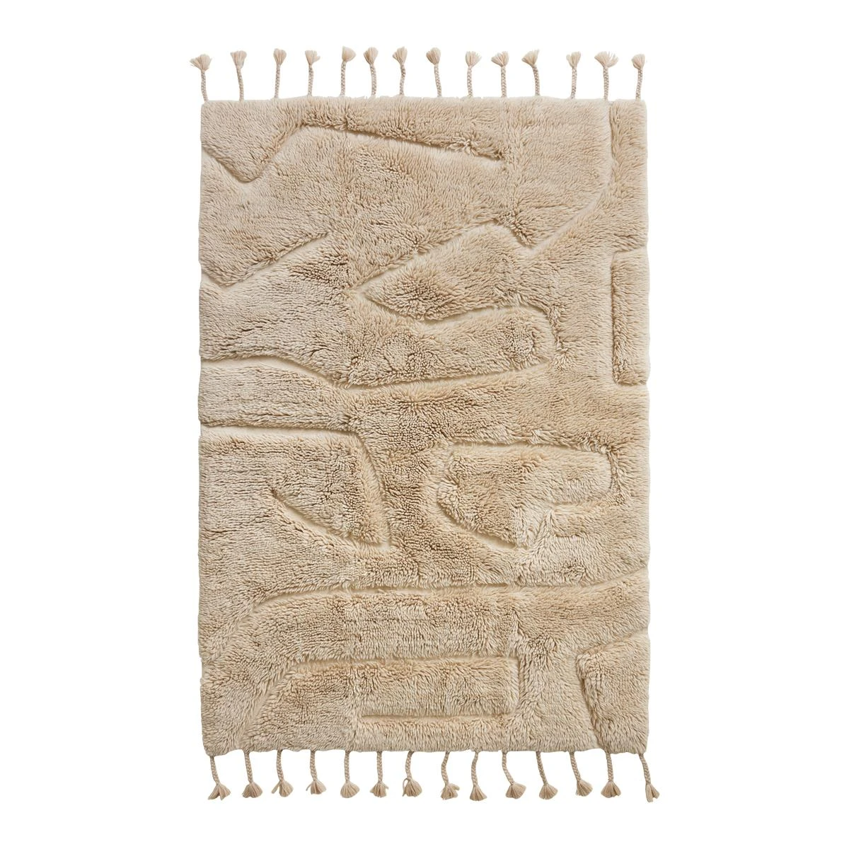 HKliving Wool Limitless Vloerkleed 140 X 200 Cm - Cream 3 HKliving Wool Limitless Vloerkleed 140 X 200 Cm - Cream