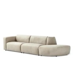 By FonQ Move 4-zitsbank Ronding Rechts - Greige -Meubels Voor Thuis 11127026