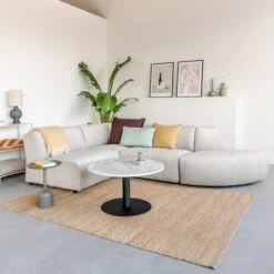 By FonQ Move Hoekbank Ronding Rechts - Armloos - Greige -Meubels Voor Thuis 11127045