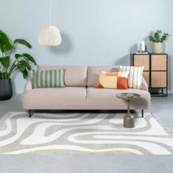 By FonQ Sierkussen Set Van 3 - Velvet - Linen Line - Linen Stripe -Meubels Voor Thuis 11127662