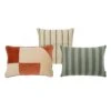 By FonQ Sierkussen Set Van 3 - Velvet - Linen Line - Linen Stripe -Meubels Voor Thuis 11127666