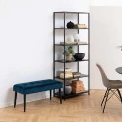 MOOS Iza Bankje - Donkerblauw -Meubels Voor Thuis 11127722