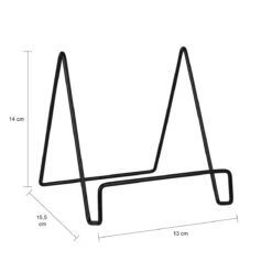 QUVIO Boekenstandaard Metaal - Zwart -Meubels Voor Thuis 11128532