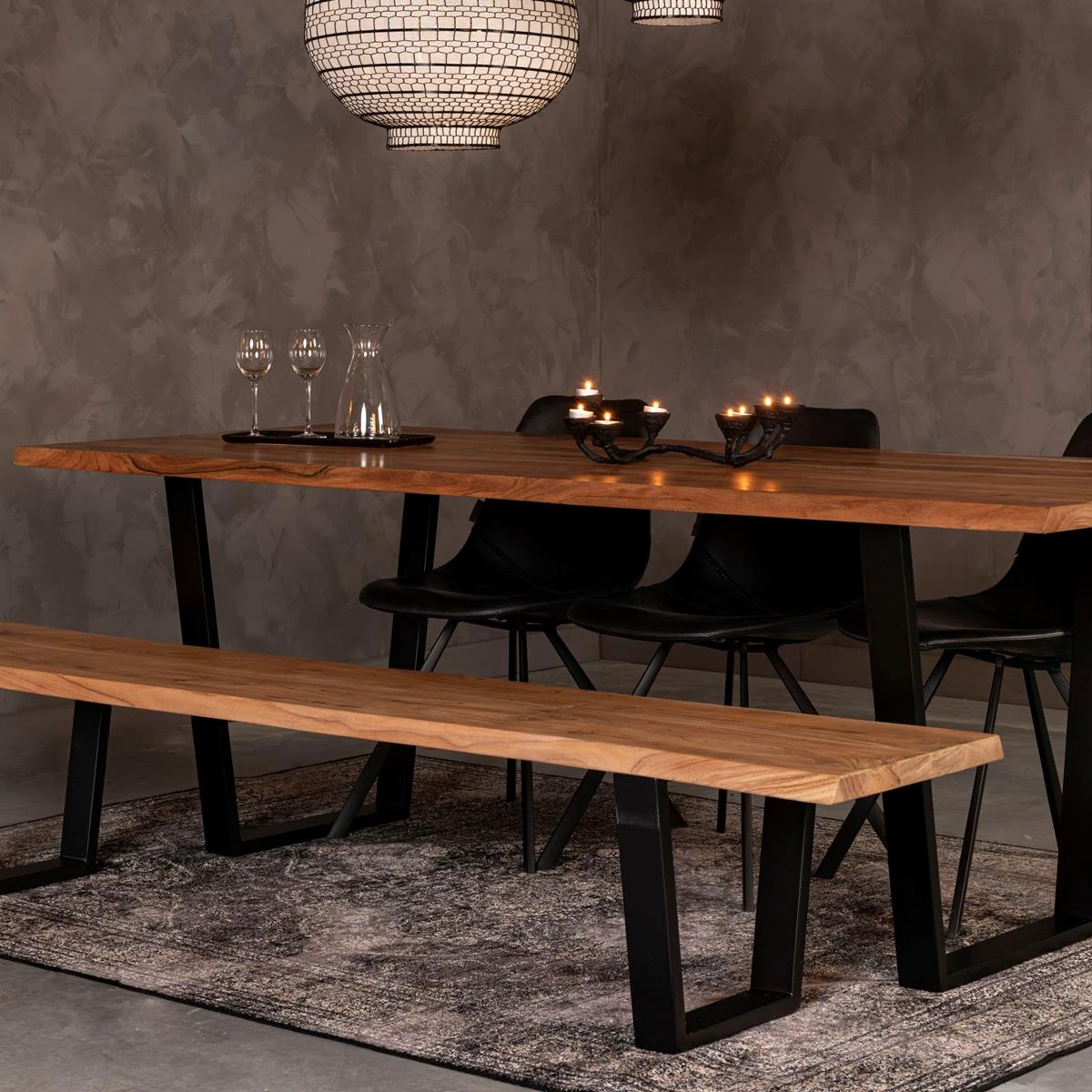 Dutchbone Rugged Vloerkleed 170 X 240 Cm - Zwart 10 Dutchbone Rugged Vloerkleed 170 X 240 Cm - Zwart - Afbeelding 8