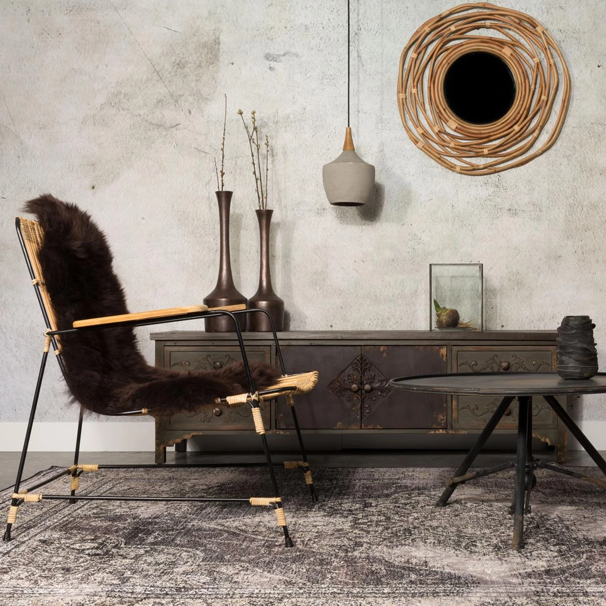 Dutchbone Rugged Vloerkleed 170 X 240 Cm - Zwart 12 Dutchbone Rugged Vloerkleed 170 X 240 Cm - Zwart - Afbeelding 10