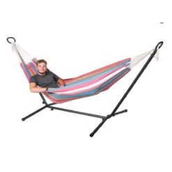 123Hammock Hangmat Eénpersoons Salvora Single Roze -Meubels Voor Thuis 11133685