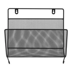 QUVIO Tijdschriften Organizer Wandmontage Zwart -Meubels Voor Thuis 11135444