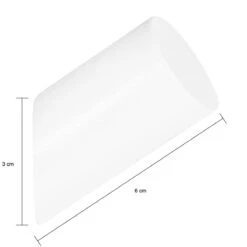 QUVIO Houten Wand Haakje - Wit - S -Meubels Voor Thuis 11135545